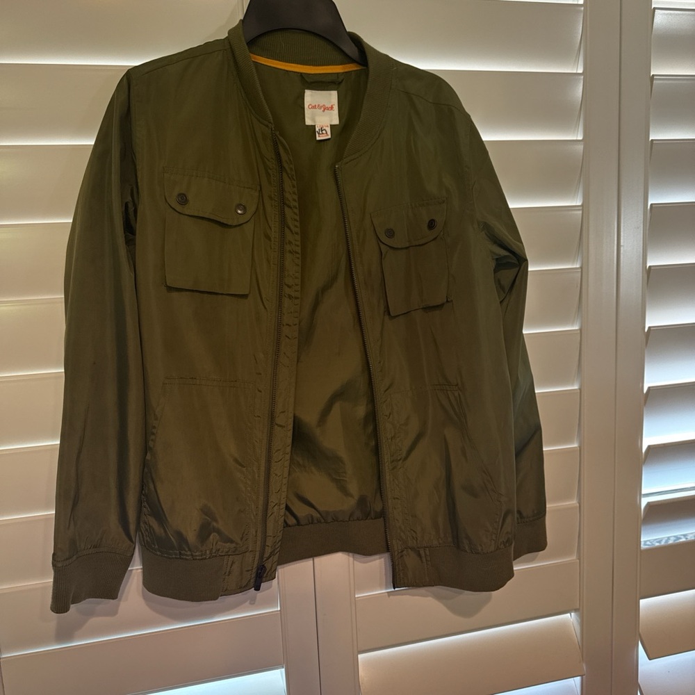 Cat & Jack Olive Green Kids Raincoat